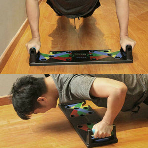 9 in 1 Push Up Rack Board System Fitness Comprehensive Exercise Workout Training Gym Exercise Pushup Stands